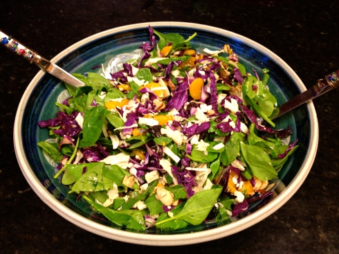 Cabbage and Spinach Salad